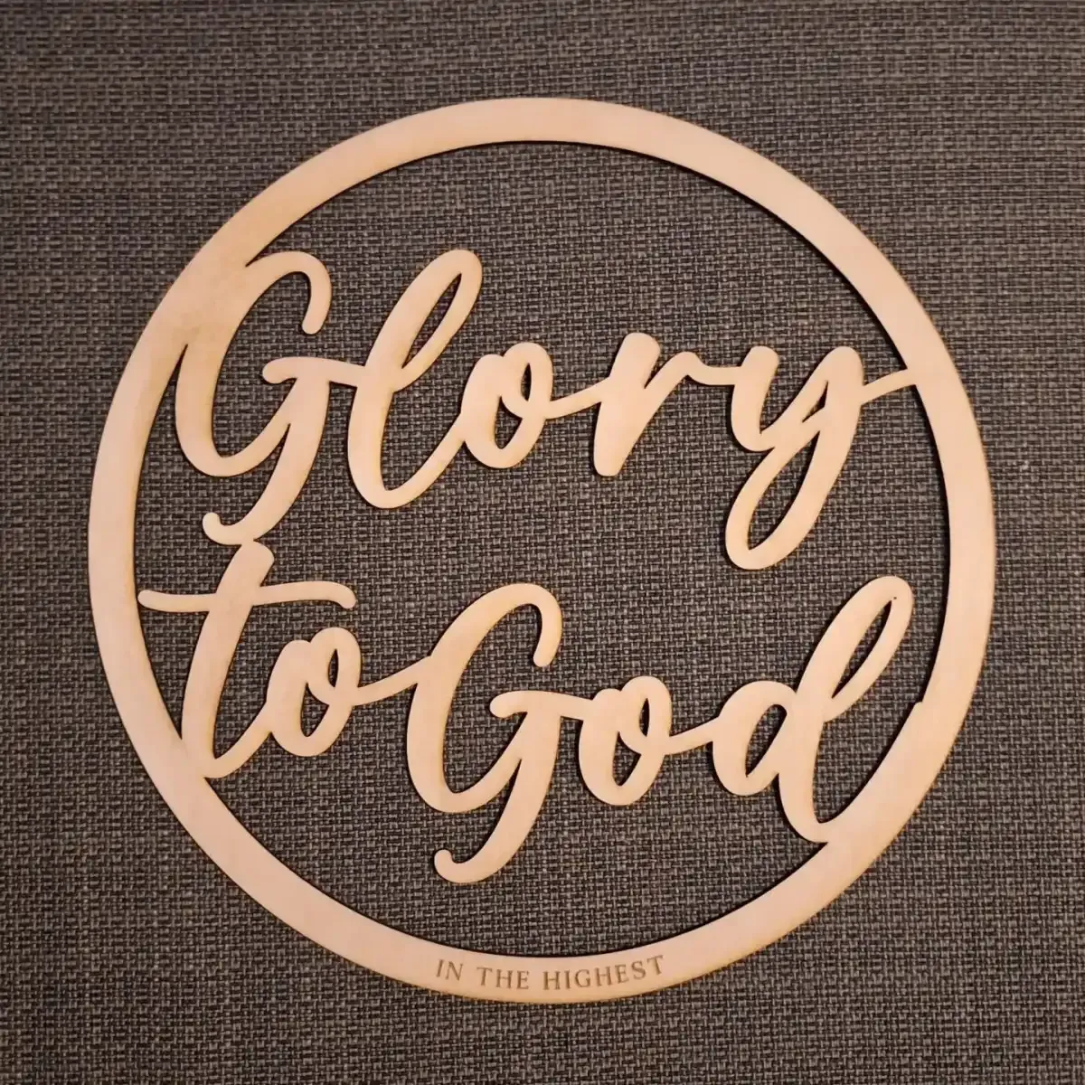 Holzring Glory to God in the highest